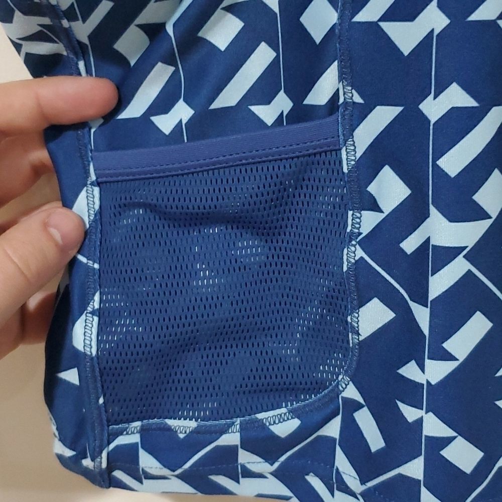 Nike medium blue and teal dri-fit athletic tank top - Picture 3 of 6